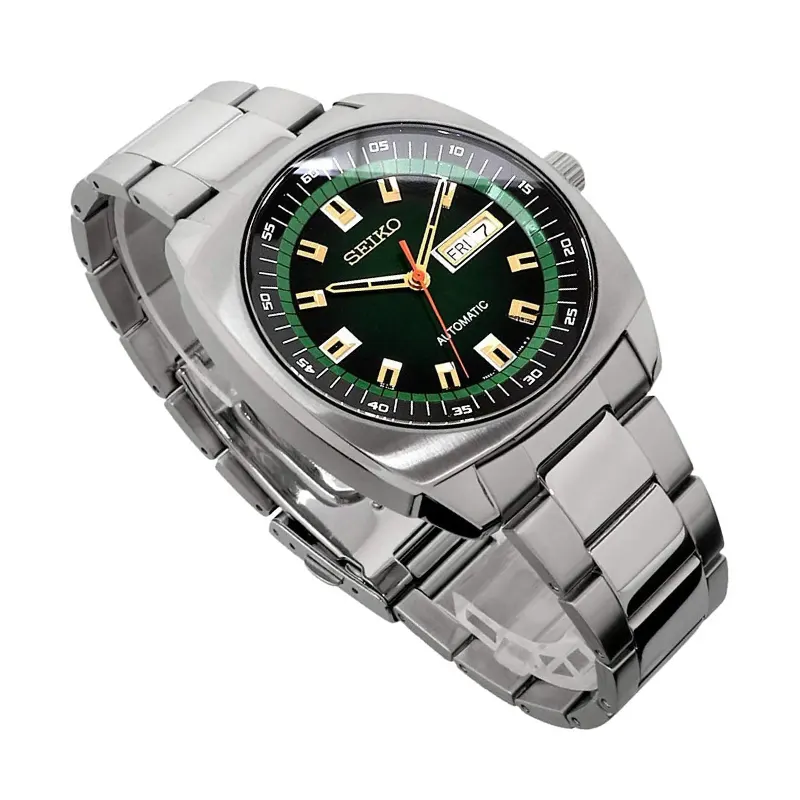 Seiko Recraft Automatic Green Dial Men's Watch- SNKM97